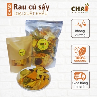 Trái cây sấy thập cẩm nguyên miếng, giòn ngọt, không đường CHAOsince