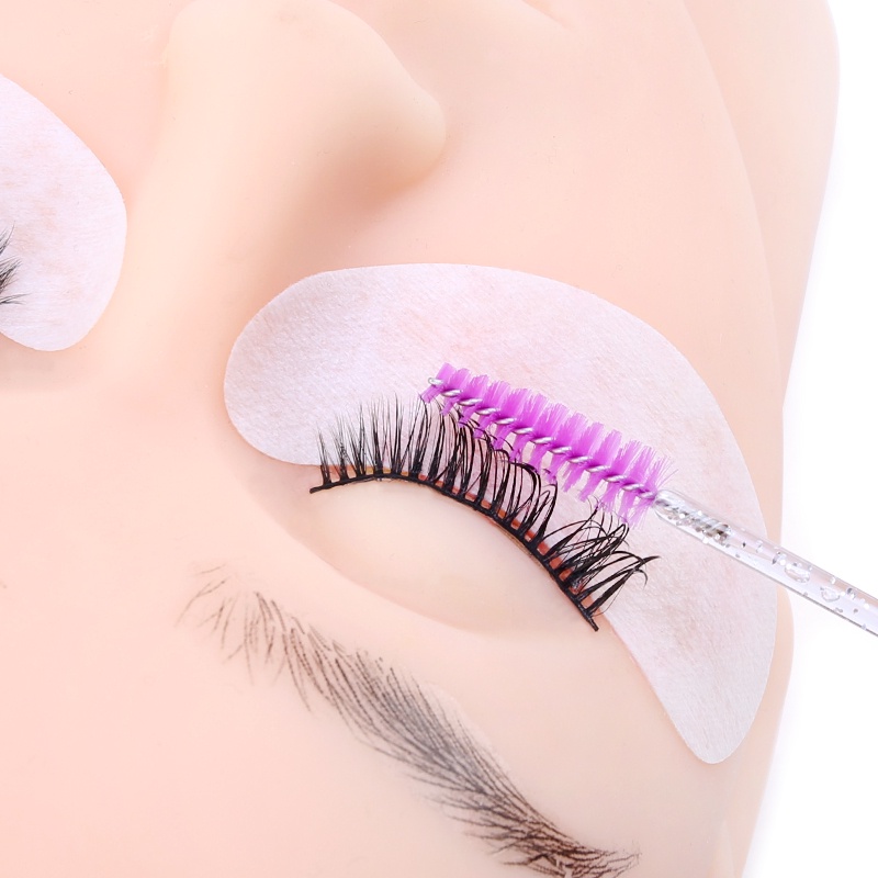Năm mươi bàn chải trang điểm với một bàn chải lông mày pha lê với bút lông quét Mascara mọi người sử dụng bút lông mi
