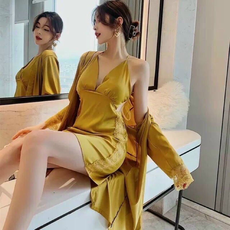 Set choàng lụa hình tháp, hàng nhập cao cấp