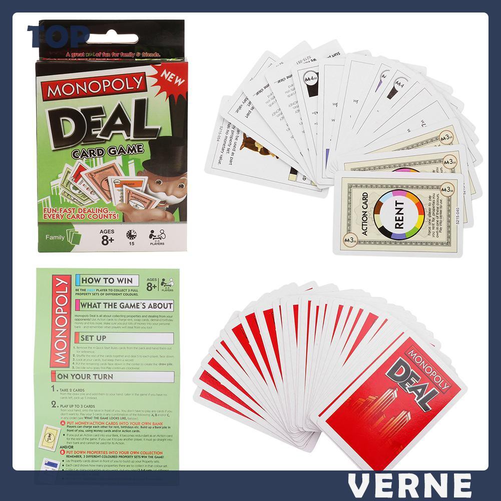 1 Hộp Thẻ Bài Monopoly Deal Vui Nhộn Cho Người Lớn