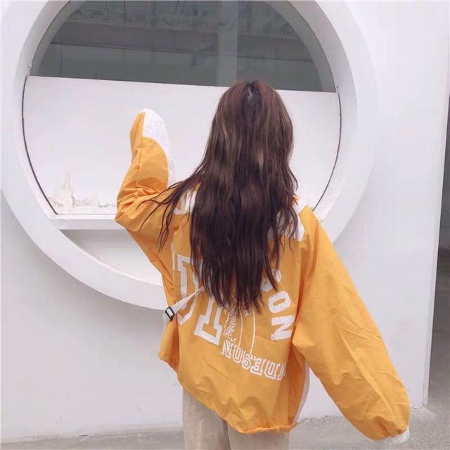 ⛄️Áo Khoác Gió Over size Chữ Lưng Pha Màu Ulzzang style ❄️Hàng Quảng Châu!!!