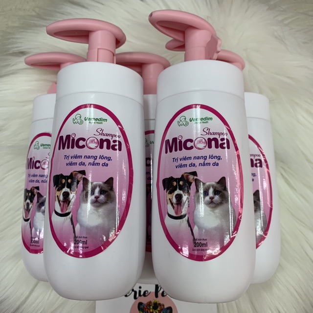 Sữa Tắm Đặc Trị Viêm Nang Lông Viêm Da Nấm Da Cho Chó Mèo Micona Vemedim 200ml