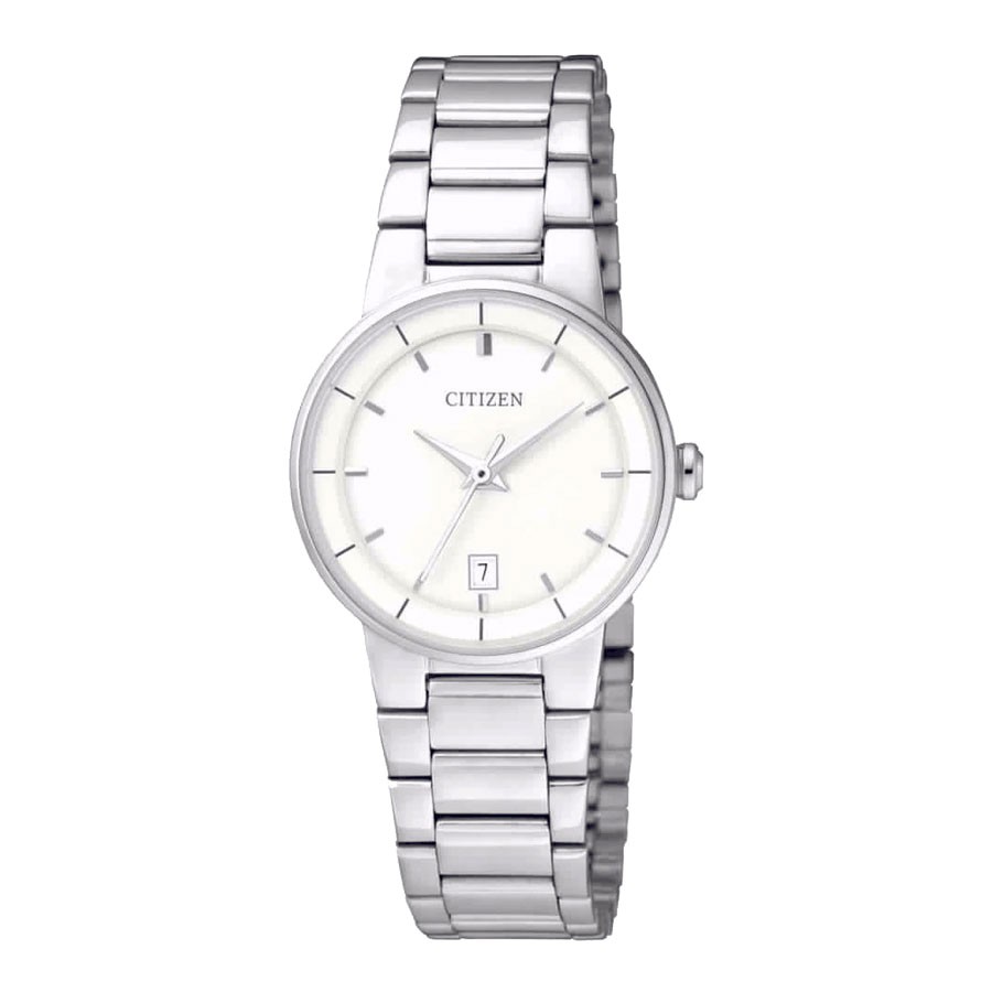 Đồng Hồ Citizen Nữ Dây Kim Loại Pin-Quartz EU6010-53A - Mặt Trắng (27mm)