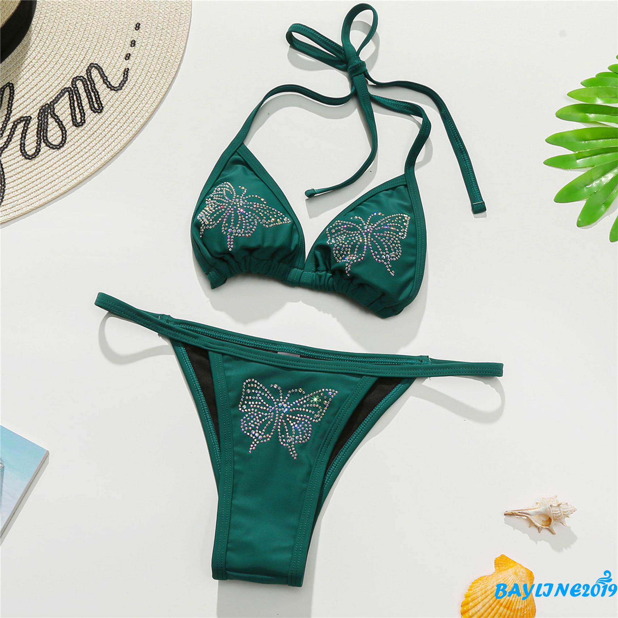 Bộ Đồ Bơi Bikini 2 Mảnh Họa Tiết Bướm Gợi Cảm Thời Trang Cho Nữ | BigBuy360 - bigbuy360.vn