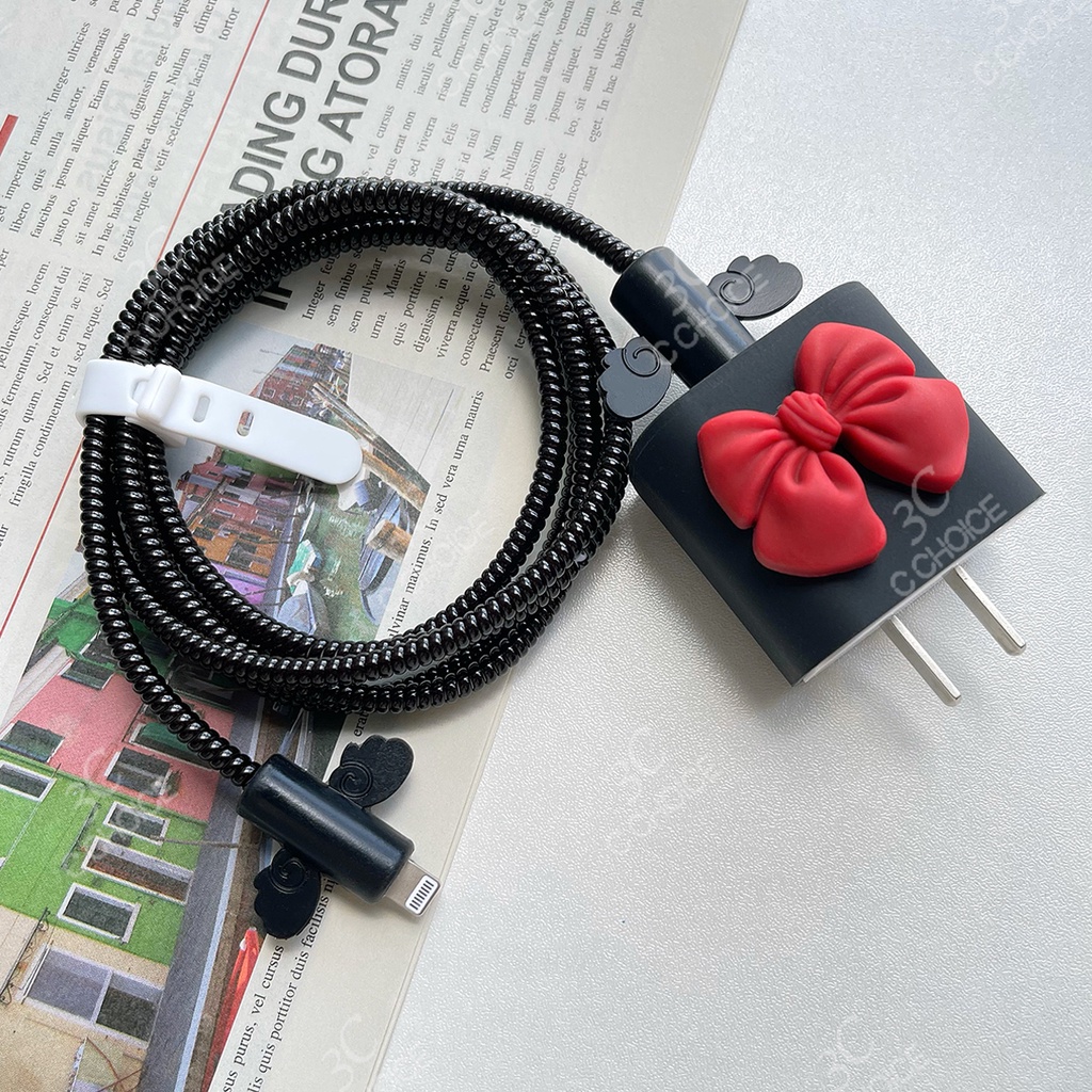 Bộ phụ kiện bảo vệ dây cáp sạc 5 trong 1 dành cho compatible for iphone 13/i12pro/i11promax/i12