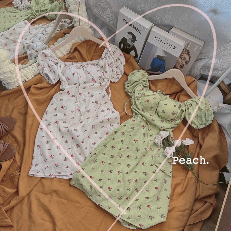 ĐẦM HOA NHÍ CỘT DÂY CUT OUT LƯNG