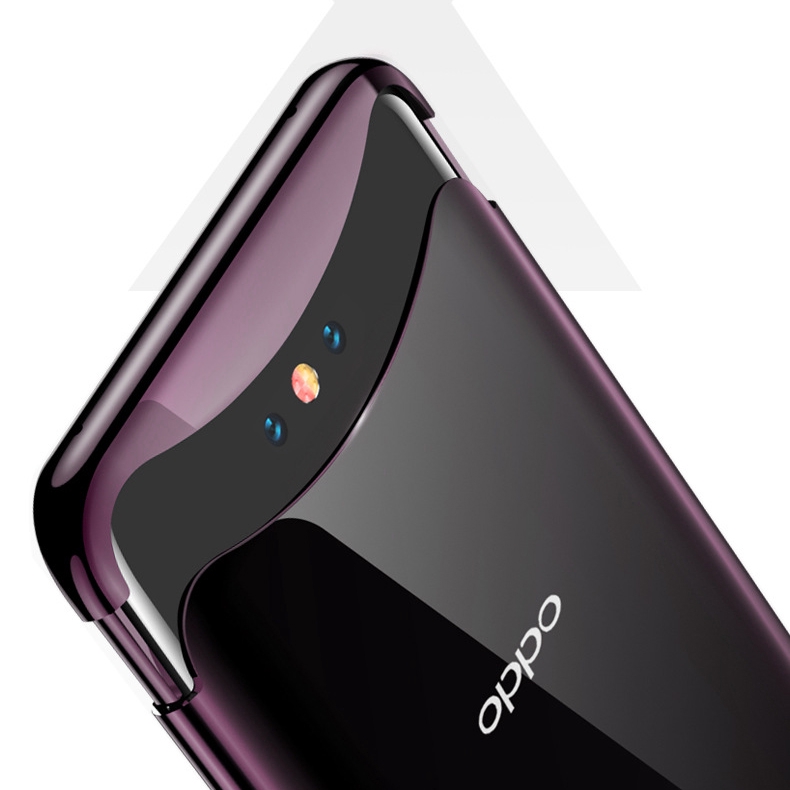 Ốp lưng mạ điện trong suốt 2 trong 1 cho Oppo Find X