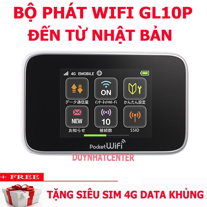 (CẤU HÌNH KHỦNG) Bộ phát wifi cầm tay GL10P hàng chuẩn Huawei,màn hình hiển thị cảm ứng công nghệ 4.0 hiện đại nhất