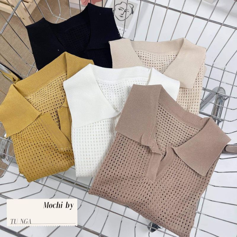 Áo Len Mongtoghi Lỗ Cổ Bẻ Tay Ngăn Bo Gấu |Smide Clothing