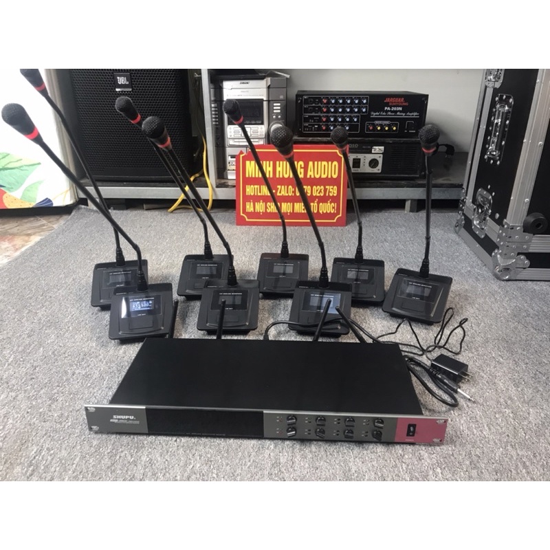Micro Hội nghị Shupu SKM 2800 Bộ 8 mic không dây cao cấp