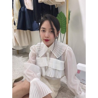 Áo sơ mi cổ vân xoè (ORDER)