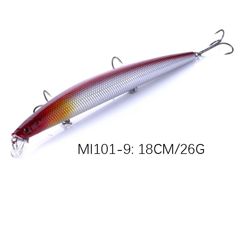 Mồi Câu lure, cá chẽm , có mú, cá ngão , cá biển dài 18cm nặng 26gr