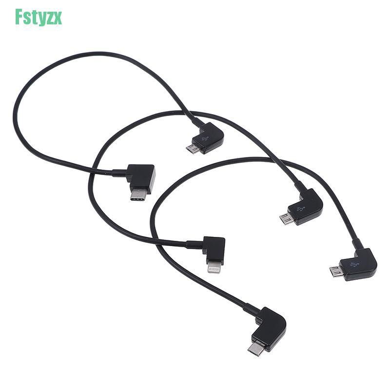 fstyzx OTG Micro type-c usb cable for DJI Spark/Mavic Pro RC