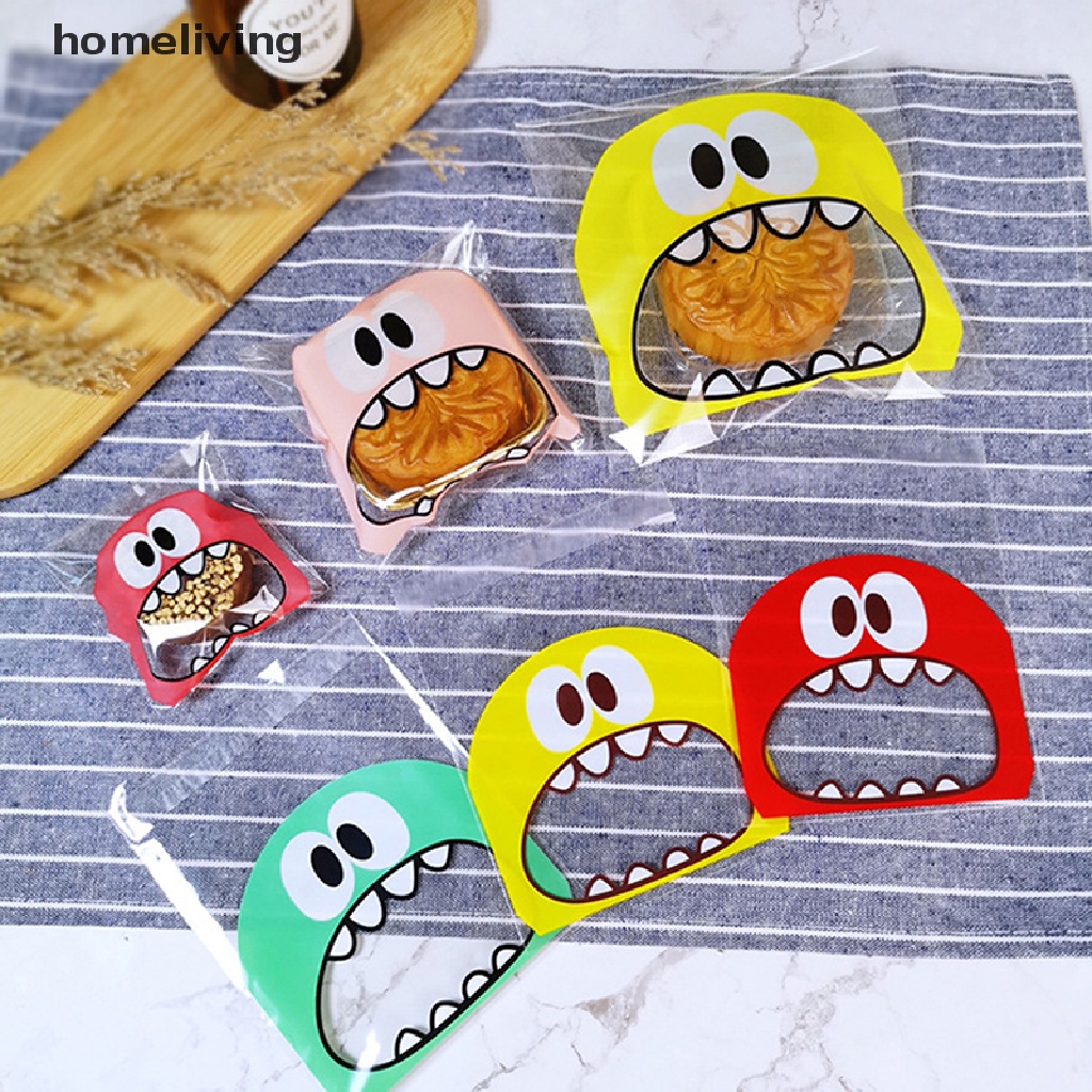 Set 100 Túi Nhựa Trong Suốt Đựng Bánh Kẹo Tự Dính Cho Tiệc Tùng