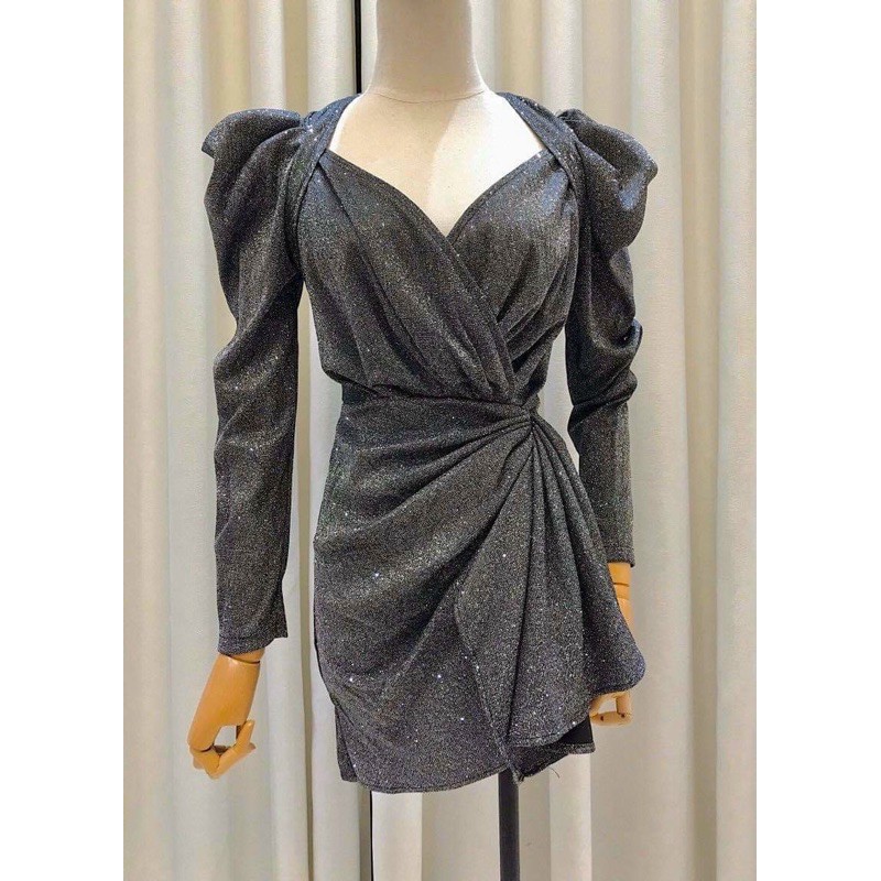 Váy Body Nhũ Kim Tuyến  HÀNG THIẾT KẾ CAO CẤP eo phối kiểu