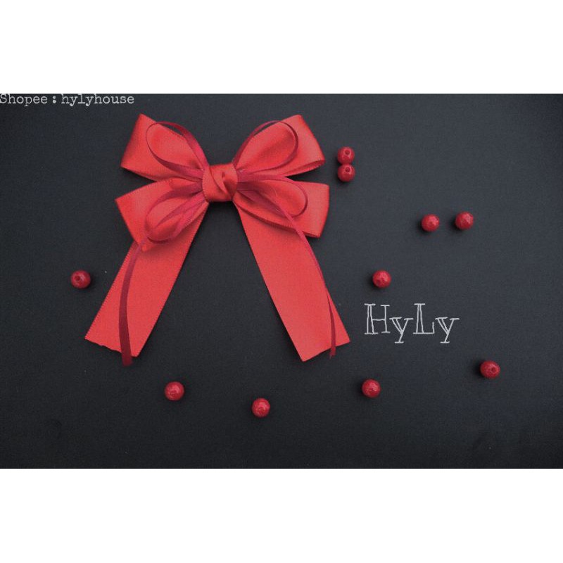 [Mã HYLY10 giảm 10K đơn 20k] Kẹp tóc phối nơ bốn cánh tiểu thư handmade
