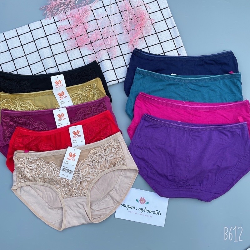 Quần lót cotton fom to đại vải cotton 100% 172 (lẻ 1 cái)