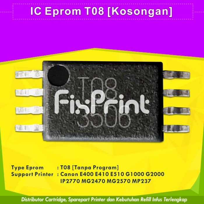 Phụ Kiện Eprom Ic / Reset Mp237 Canon T08 New Model Fpjnew2650