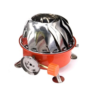 Bếp ga mini camping chống gió, gấp gọn. Tiện dùng cho giã ngoại du lịch.