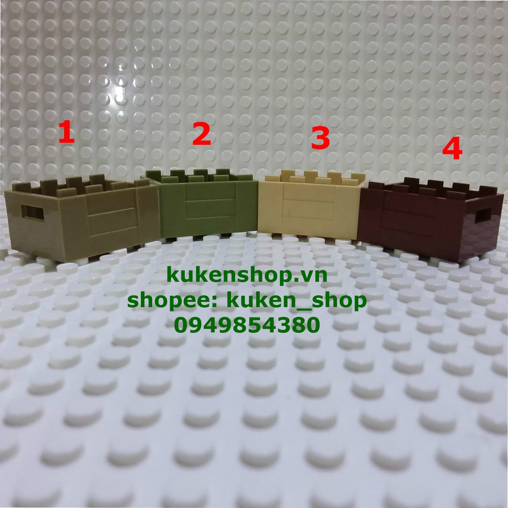 COMBO 3 Thùng Để Đồ Dùng NO.423 - Phụ Kiện MOC