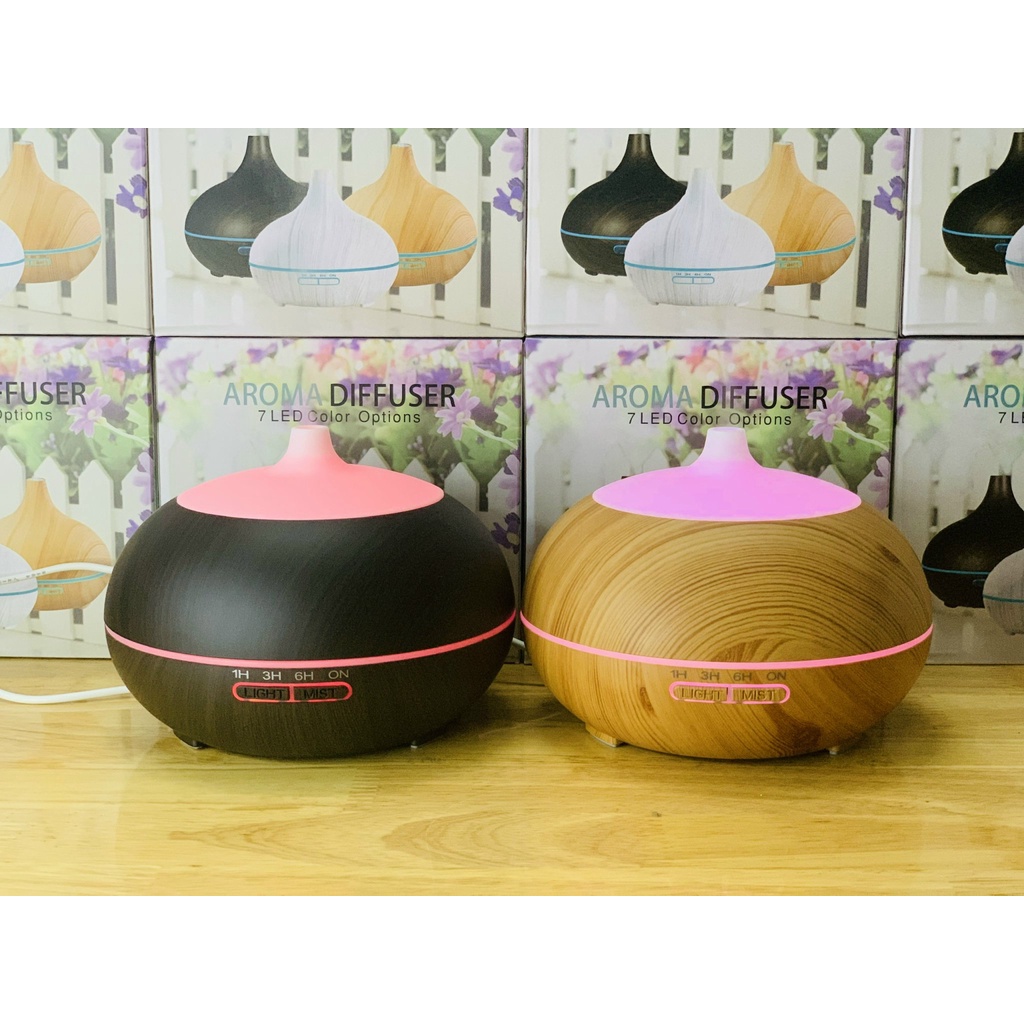 Máy xông tinh dầu bí ngô 550ml có remote điều khiển - BH 18 tháng