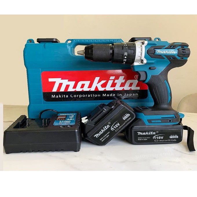 Máy khoan pin Makita 198V Makita Không Chổi Than siêu bên siêu khỏe