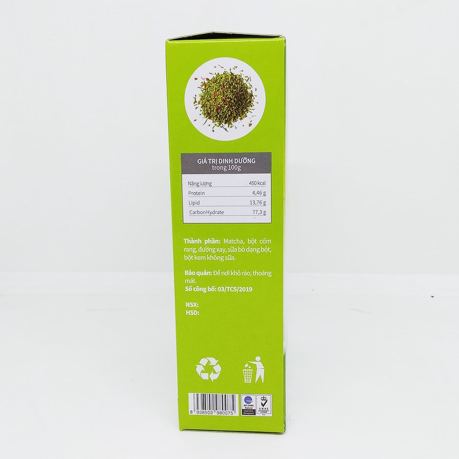 Bột Trà Matcha Gạo Lứt Chính Sơn Genmaicha Latte