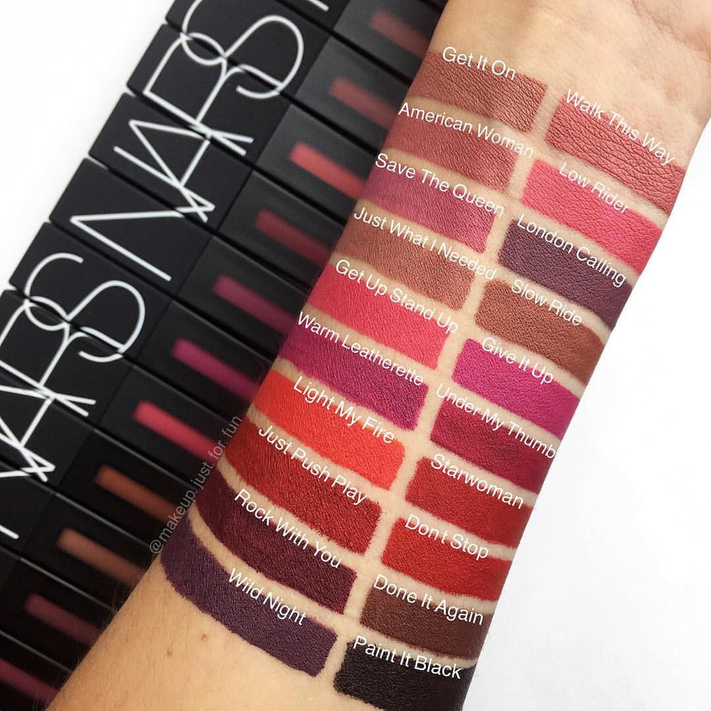 Son Kem Nars Powermatte Lip Pigment các màu: Slow Ride, Don't Stop, Starwoman,American Woman, Light My Fire...