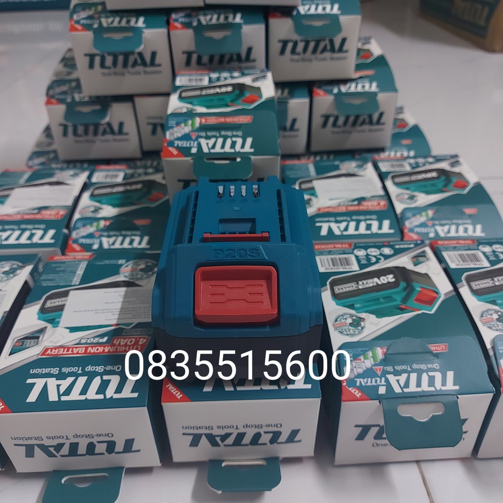 PIN 20V LITHIUM TOTAL TFBLI2002  PIN 20V/4AH TOTAL  PIN SẠC ION