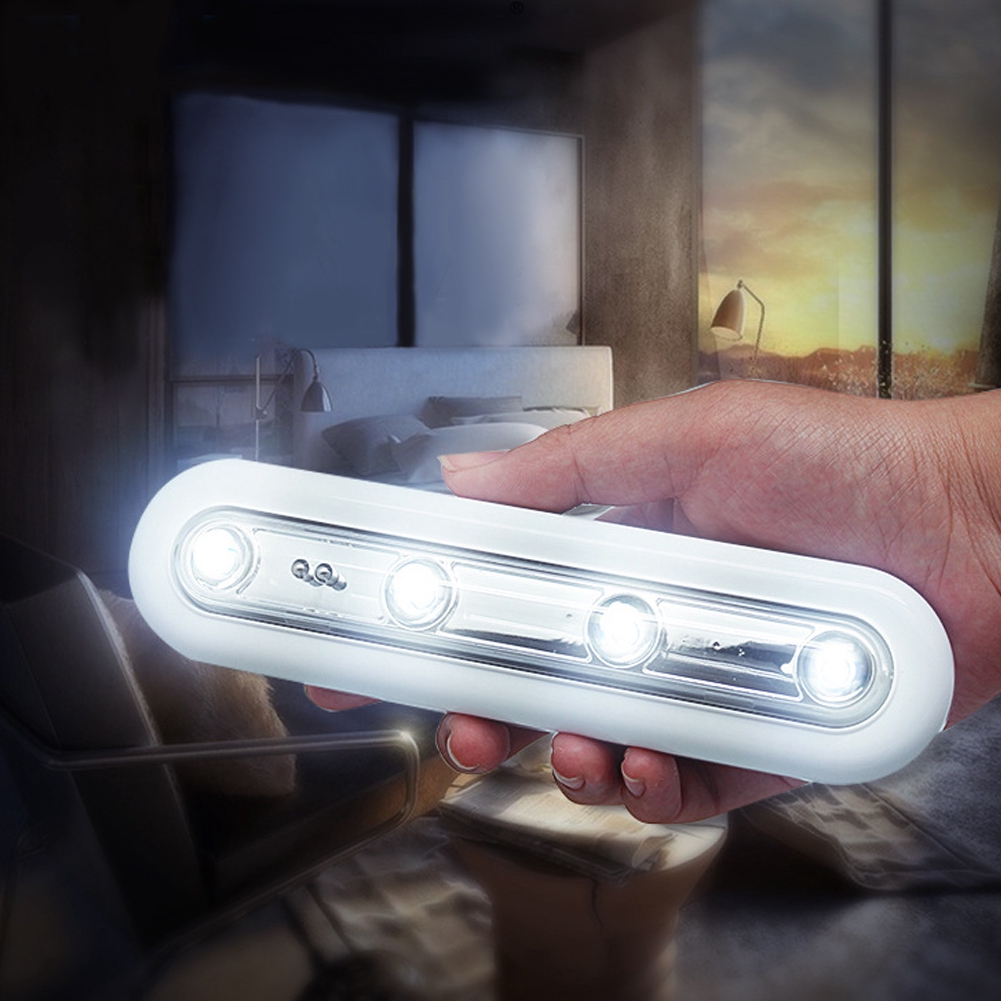 Đèn LED chạy bằng pin AAA không dây với cảm biến ánh sáng trắng ấm dùng cho tủ quần áo