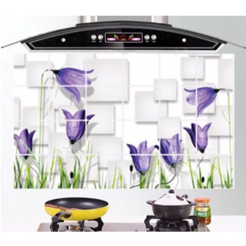 Tấm 60*90cm dán bếp tráng nhôm cách nhiệt_ nhiều mẫu