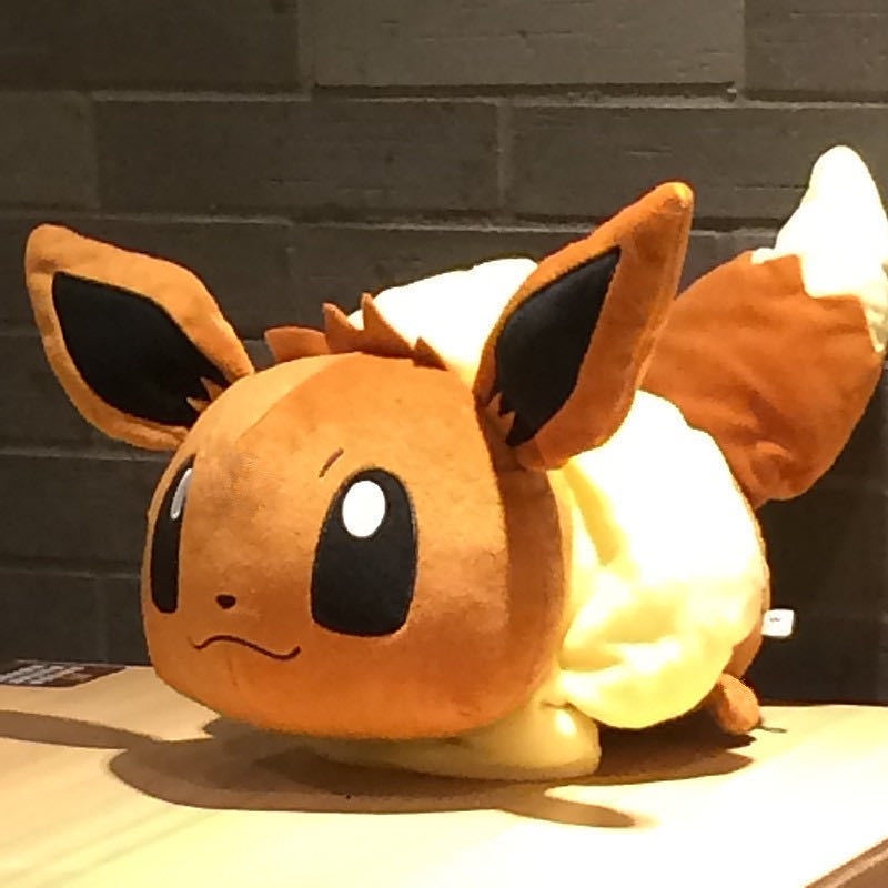 Thú Nhồi Bông Hình Pokemon Eevee Cỡ Lớn 50cm Dễ Thương Cho Bé