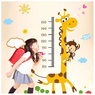 DECAL DÁN TƯỜNG - HƯƠU CAO CỔ ĐO CHIỀU CAO