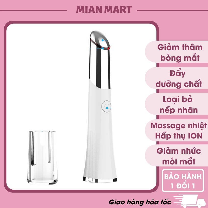 Máy massage mắt mini cao cấp, máy mát xa mắt làm giảm nếp nhăn quầng thâm, bọng mắt 2 chế độ rung mạnh- MIAN MART