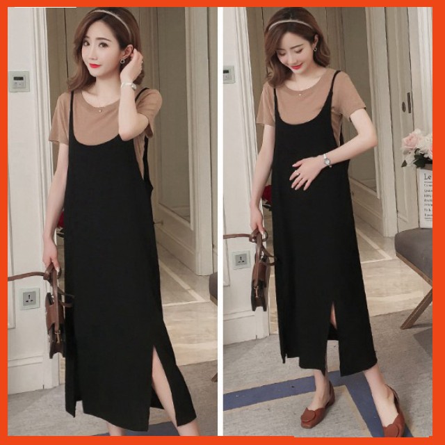 Đầm bầu công sở maxi