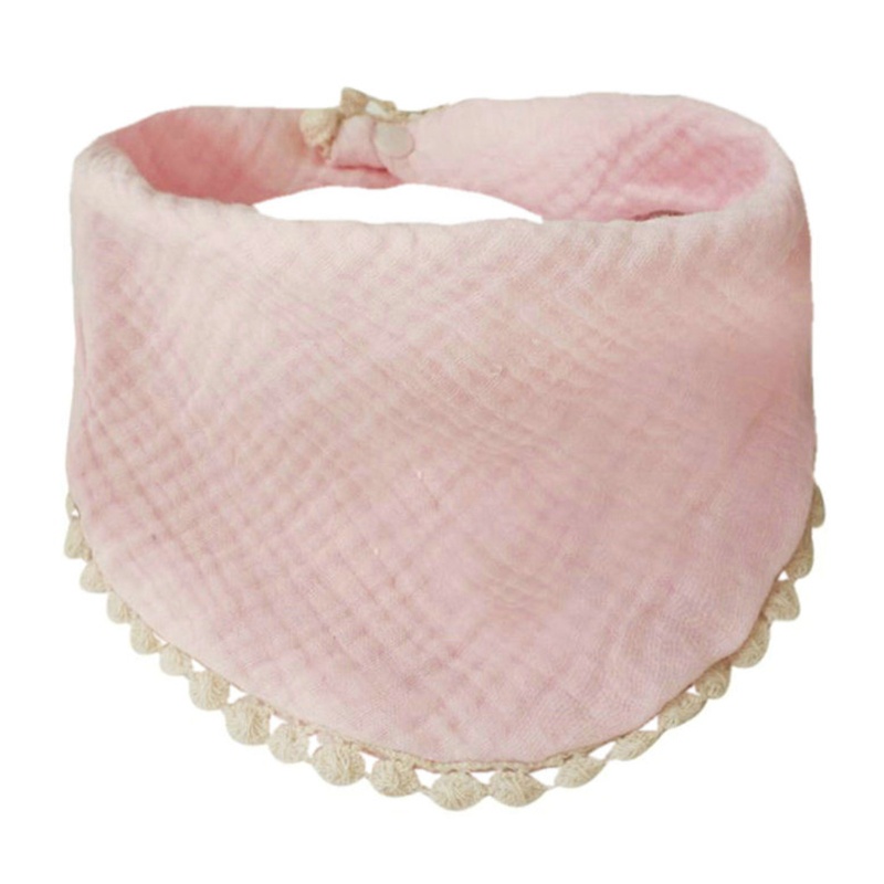 Yếm Ăn Cotton Mềm Mại Hình Tam Giác Dành Cho Bé Sơ Sinh