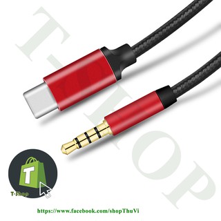 Jack AUX Type-C sang Audio 3.5 (chiều dài 1M)
