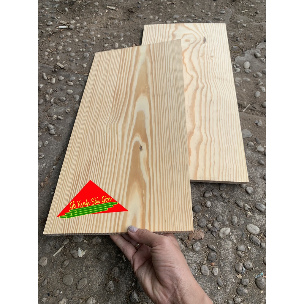 Tấm gỗ thông rộng 24cm, dài 50cm, dày 1cm đã bào láng đẹp 4 mặt phù hợp trang trí, làm kệ, DIY, làm loa, làm bàn cafe