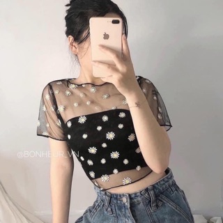 ÁO HOA CÚC KÈM ÁO DÂY XINH ĐẸP ☘️☘️