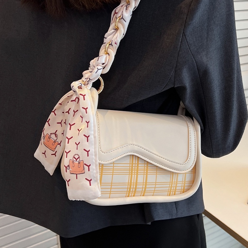 Túi đeo một bên vai IELGY kẻ sọc caro thời trang cao cấp cho nữ