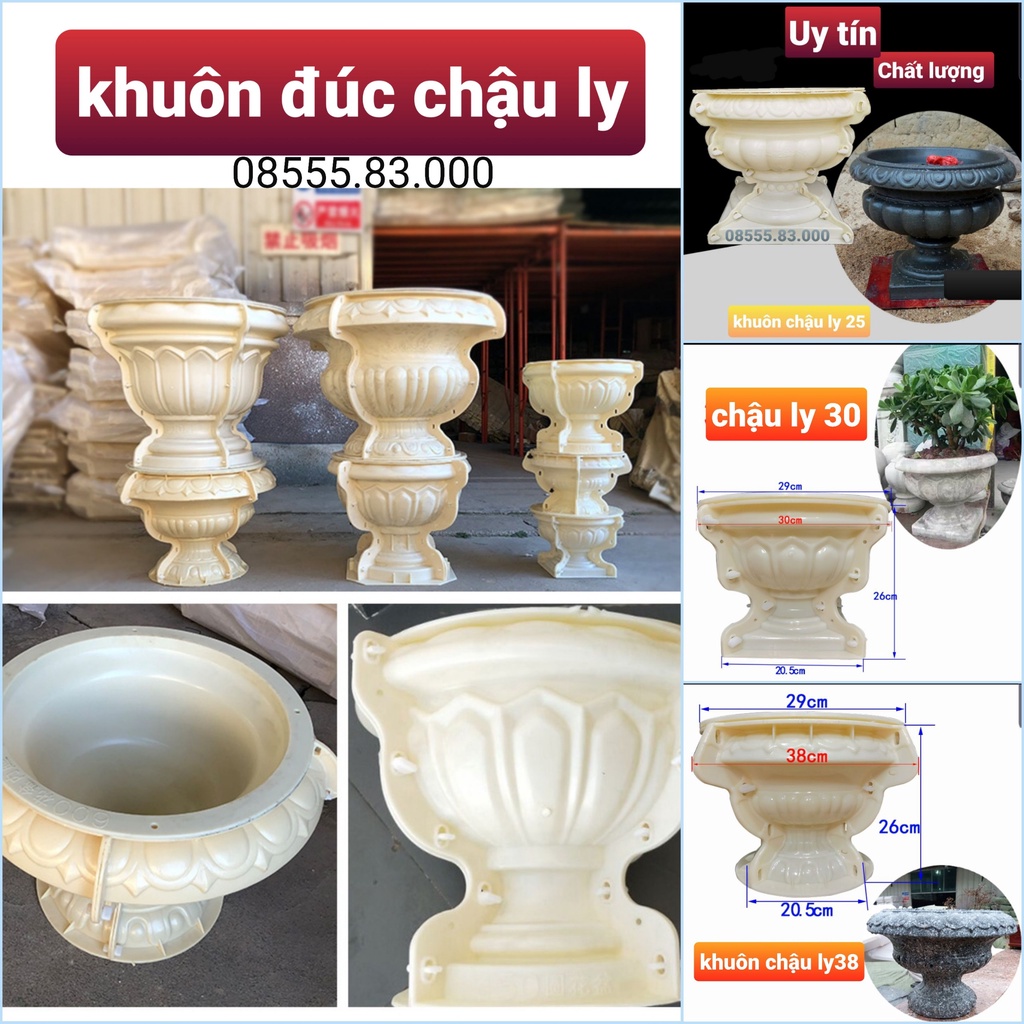 Khuôn đúc chậu ly (khuôn chậu ABS có lòng trong)