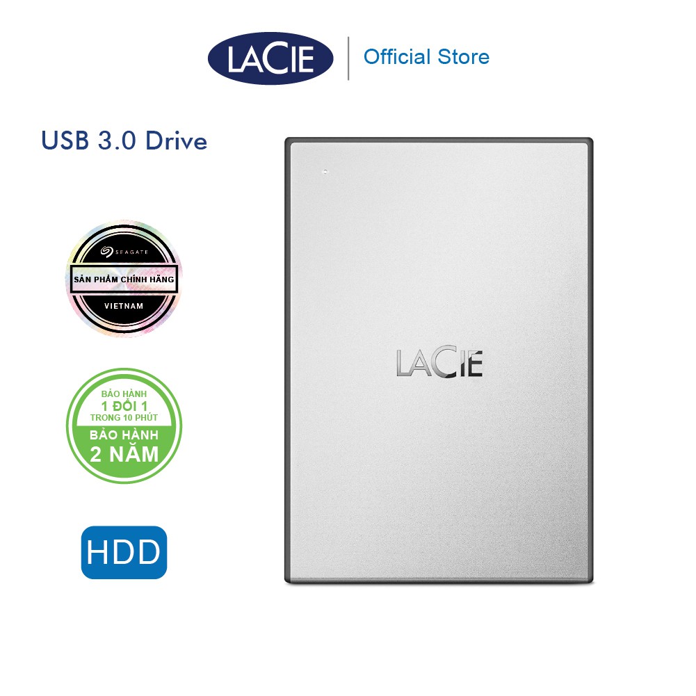 Ổ Cứng Di Động Lacie Birthday Mobile Drive USB 3.0_ 1TB, 2TB, 4TB