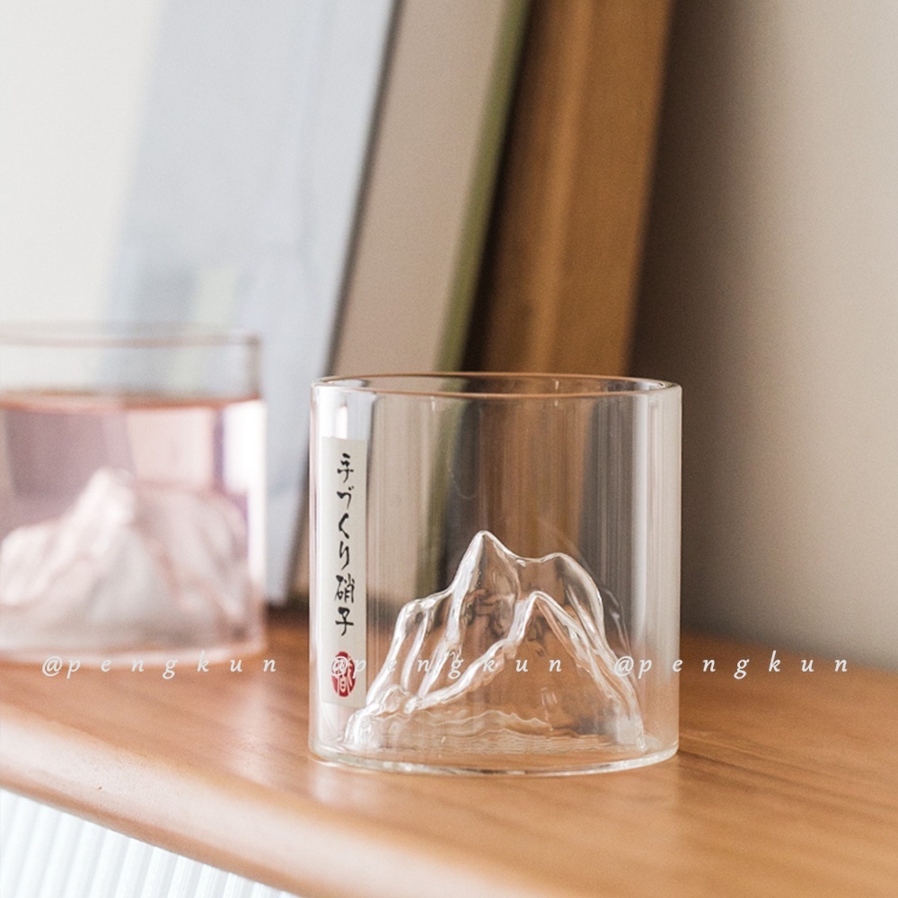 Cốc thủy tinh uống rượu Whiskey Asama cách nhiệt phong cách Nhật Bản