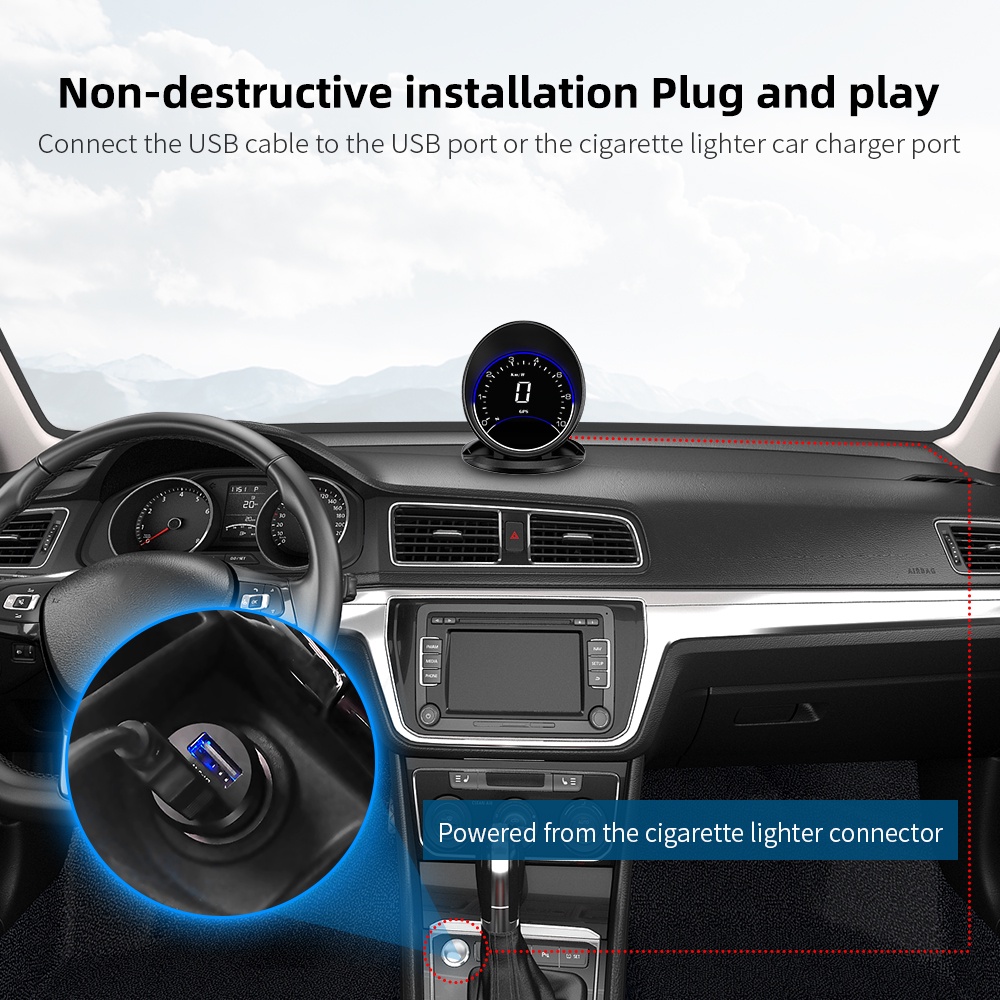 Máy Chiếu Hiển Thị Tốc Độ GPS G6 Tích Hợp La Bàn Chuyên Dụng Cho Xe Hơi