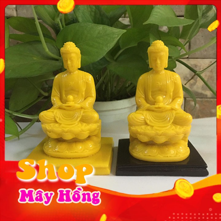 Tượng Phật A Di Đà màu vàng mang bình an giá chỉ 76k 1 tượng cao 12 cm