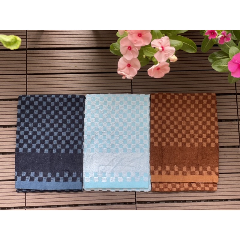 (Thanh lý)  Combo 2 chiếc khăn tắm nhỡ/ khăn gội đầu/ khăn thể thao tập gym cotton 34 x 80 cm, xuất Nhật dư
