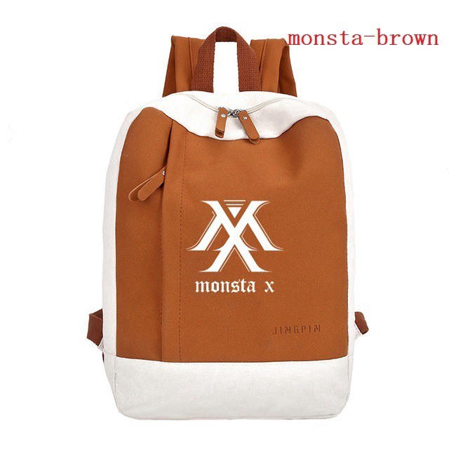 new wanna one bts exo monsta X backpack school bags balo thời trang Cặp đi học