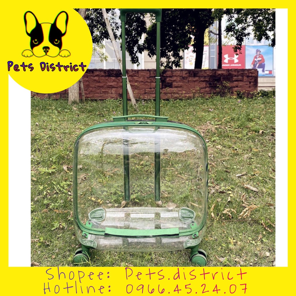 Vali kéo, túi vận chuyển siêu to vận chuyển 2,3 bé chó mèo thú cưng CAO CẤP