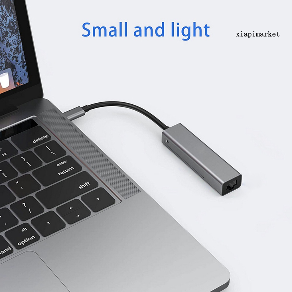 LOP_USB3.0 Wire Hub LED Indicator Design Strong Heat Dissipation 4-in-1 Widely Compatible USB Hub for Computer