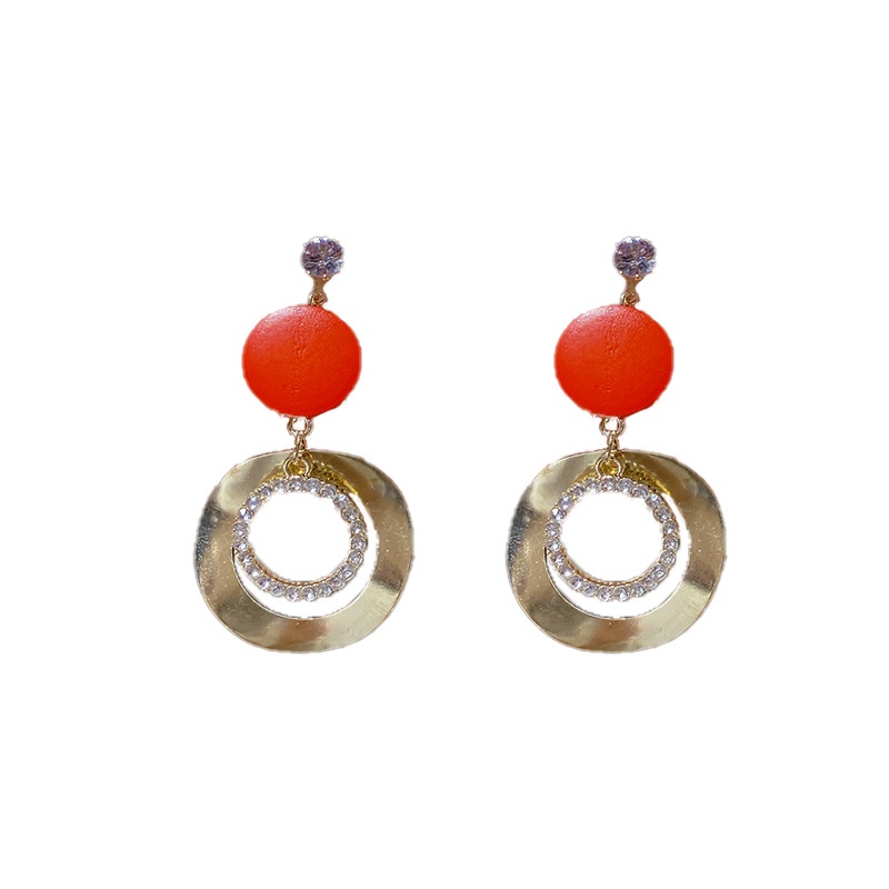 Bông Tai Mạ Bạc 925 Hai Lớp Tua Rua Dáng Dài Sang Trọng Cho Nữ